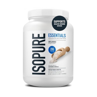 Essentials 100% Whey Protein Powder, with Vitamins, 20g Protein Per Serving, ...