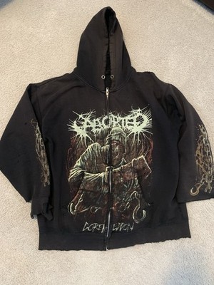 Vintage Aborted Death Metal Band AOP Graphic Goremageddon Hoodie
