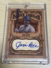 Jim Rice Heavy Lumber Autograph Relic 788977