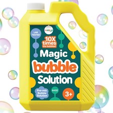 64 oz Iridescent Bubble Solution Refill Non-Toxic Pre-Mix 64 Oz, Multicolor
