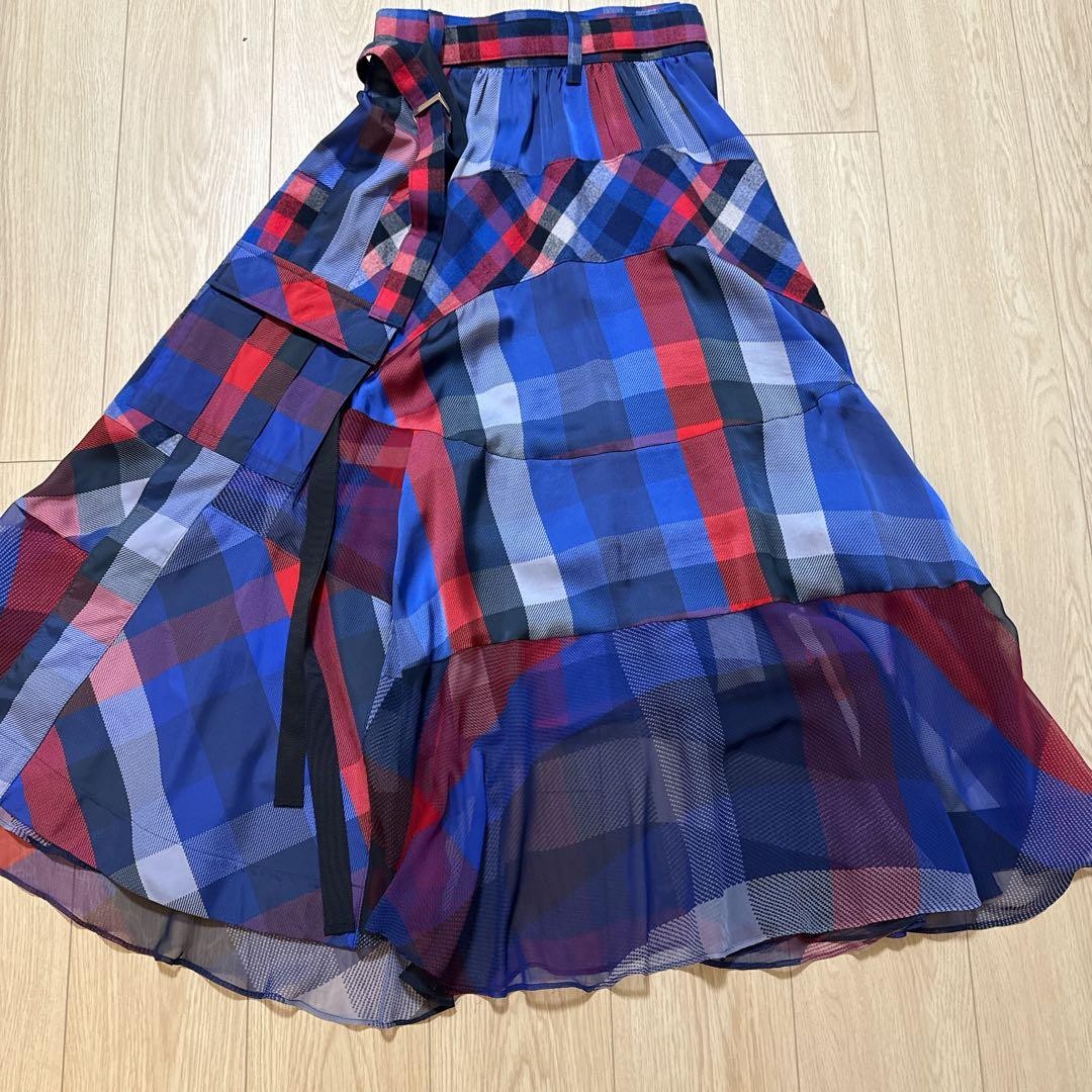 Sacai Patchwork Check Different Material Switchin… - image 2