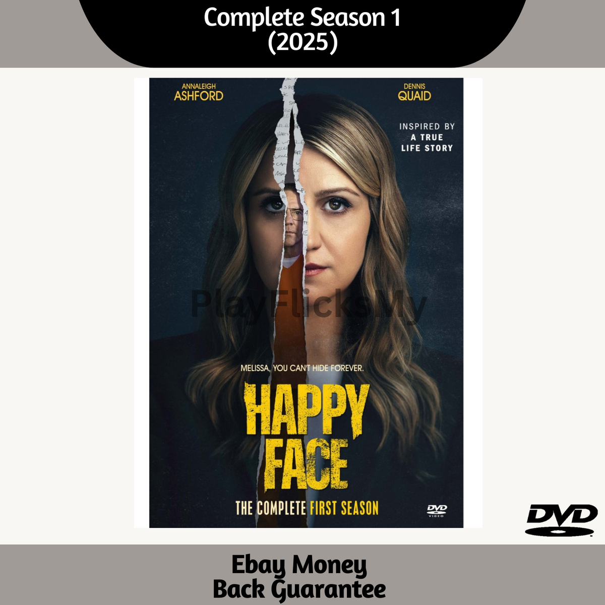 Happy Face Season One – Complete Crime Drama DVD Brand New Region Free
