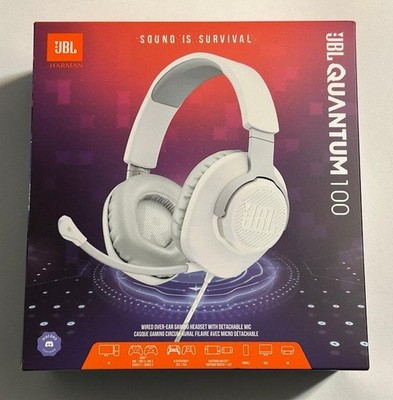 JBL Quantum 100 Over-ear Headphones - White - Brand New - Sealed