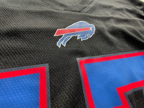 Men's Small NFL Apparel Buffalo Bills #17 Josh Allen Jersey Shirt Black-  New - Picture 5 of 13