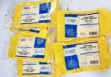 6 Pairs ASP Non-Skid Double Tread Patient Slipper Socks Yellow Size ADULT 3XL