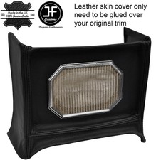 BLACK STITCH RADIO CONSOLE SURROUND LEATHER COVER FITS MG MGB EARLY 4 SYNCHRO