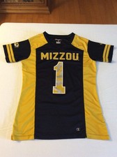 Missouri Tigers #1 Black and Gold Football Jersey Kids Extra Small XS Champion