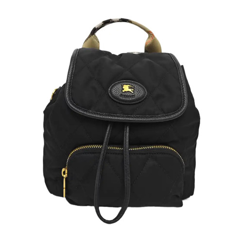 【Authentic】 BURBERRY Black Cloth Handbags (DDP)