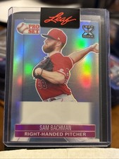 Sam Bachman 2021 Leaf Pro Set Metal Pre-Production Proof Rainbow 1/1