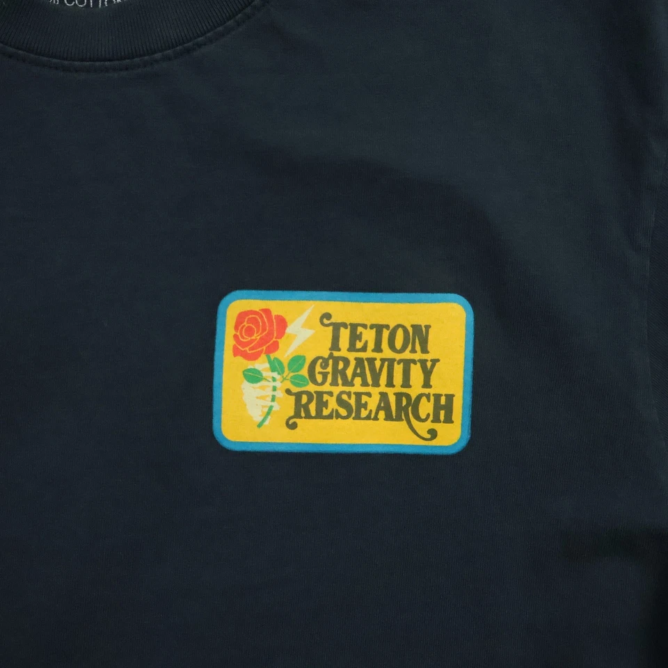 Camiseta Teton Gravity Research Para Hombre M Gris No Desvanece Gráfico Camiseta Exterior Foto 2 de 4