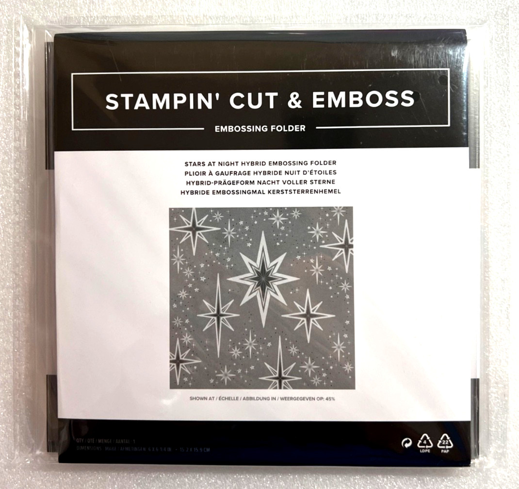 Stampin Up Stars at Night Hybrid Embossing Folder and Dies