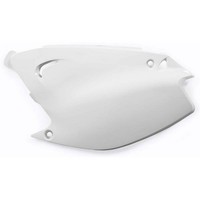 Seitentische Nummernhalter Ufo Kawasaki Kx 125 / 250 2003 - 2008 Weiß