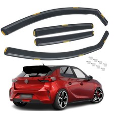 4x Wind Rain Deflector for Vauxhall Corsa F/Corsa-E 2019-2024 5-door Hatchback