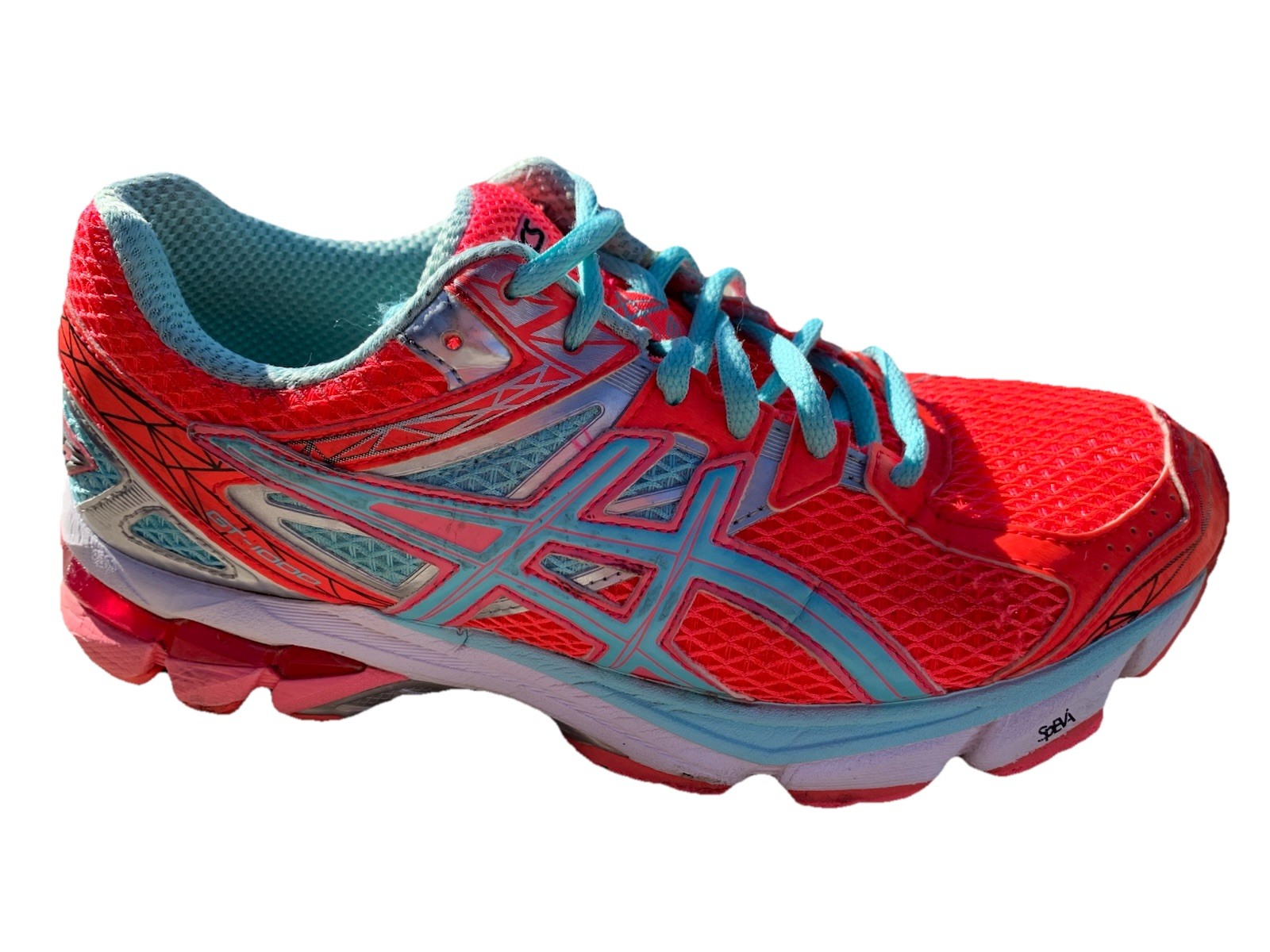 Size 7 - Asics GT-1000 Duomax Womans Shoes T4K8N Pink Green/Blue Sneakers