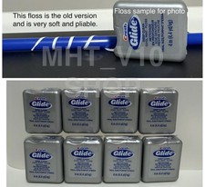 Lot of 8 Crest Glide Cool Mint Floss 4.4Yd Trial Similar to Pro Health Floss