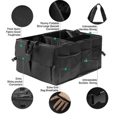 Trunk Cargo Organizer Folding Storage Collapse Bag Bin For Car Truck Suv 40l Us Trunk Cargo Organizer Folding Storage Collapse Bag Bin For Car Truck Suv 40l Us