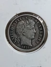 1911 (P) Philadelphia Barber Silver Dime  Actual Coin Item F12S10