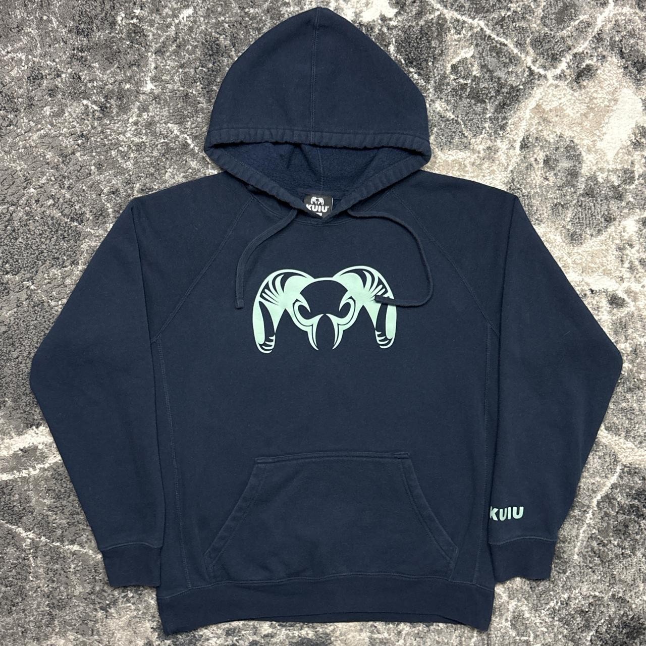 Kuiu Hoodie Mens Medium Navy Blue Sweatshirt Fleece Pullover Ultralight Hunting