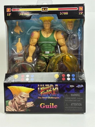 Ultra Street Fighter II The Final Challengers Guile 6 Inch Figure Jada 34689