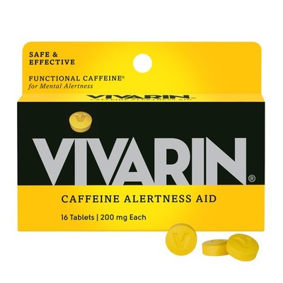 Vivarin, Caffeine Pills, 200mg per Dose, 16 Count (Pack of 1), .. 