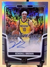 2024-25 Donruss Basketball Signature Series Auto Kendall Brown #SS-KBP Pacers BB