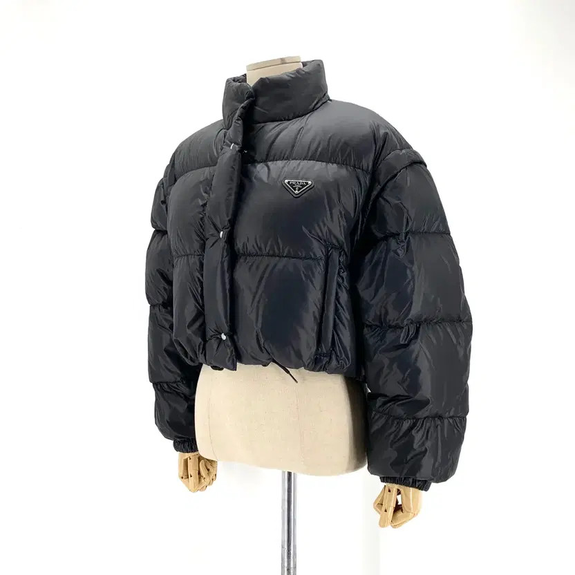 Prada Convertible Short Puffer Jacket, Women, Pre-Owned thumbnail 7
