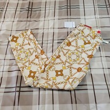 Women's Guess Geometric Chain Pattern Stretch Pants NWT Size 27