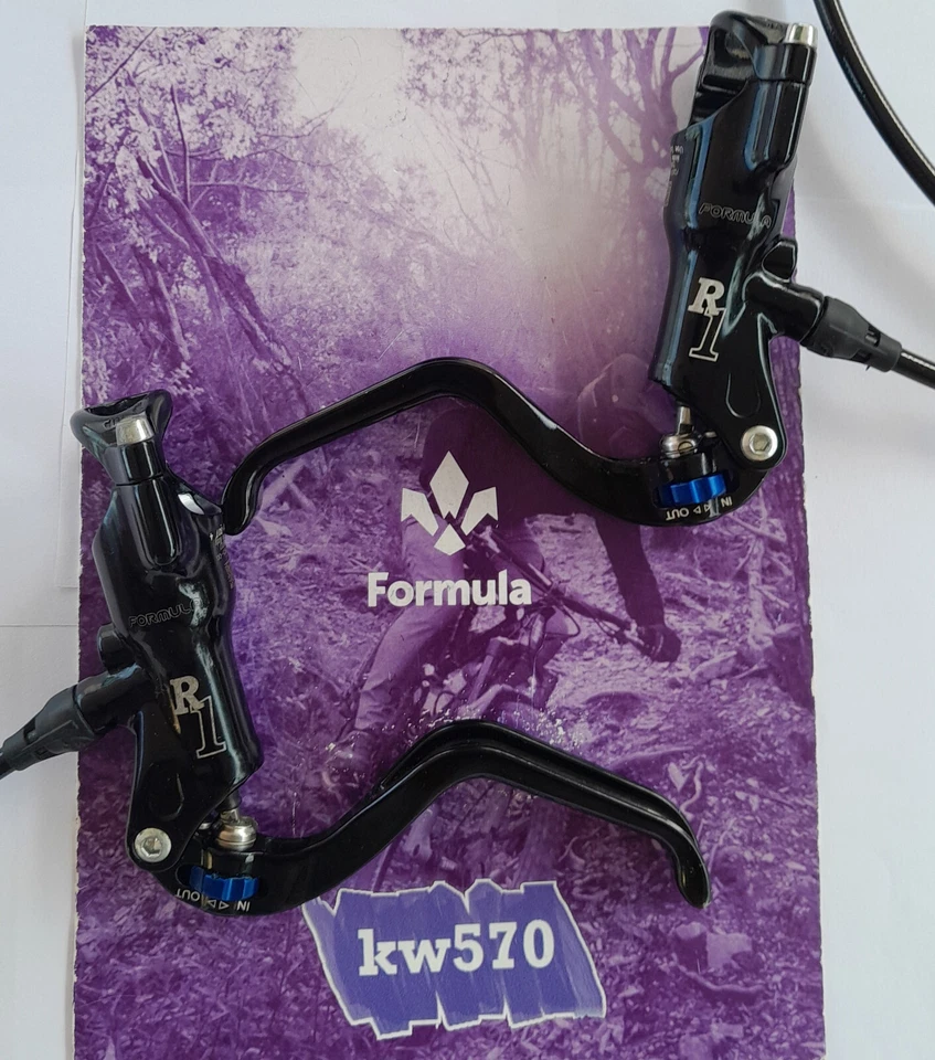 Formula - Impianto R1 Glossy Black con TFRA Blu Cap Gold ant/post 84-170cm USED - Bild 2 von 4