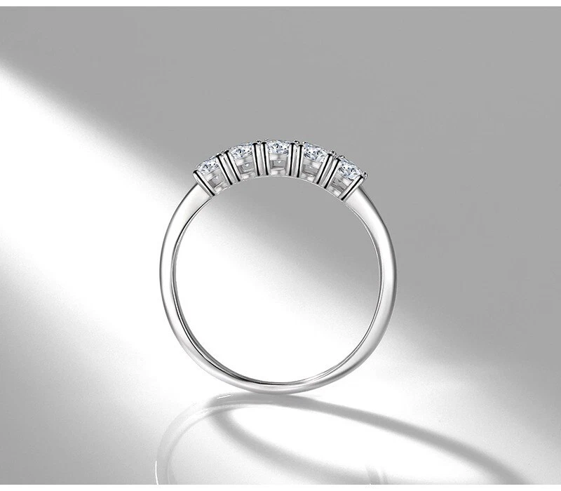 ANELLO VERETTA ARGENTO 925 ZIRCONIA CUBICA PURISSIMA - Immagine 4 di 4