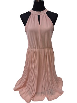 Vila Kleid Rosa Gr. 38 / M Ärmellos Rose Sommerkleid