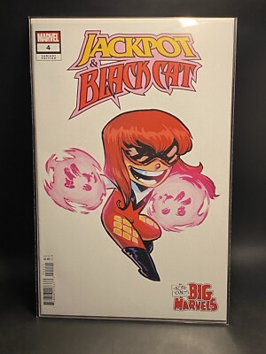 JACKPOT AND BLACK CAT #4 | SKOTTIE YOUNG BIG MARVEL VARIANT (2024)