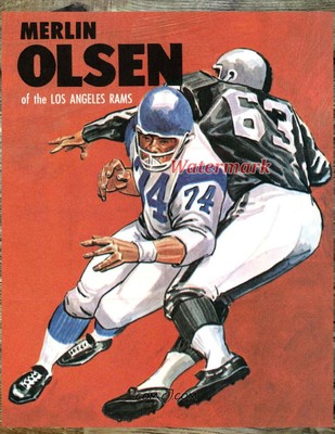 merlin olsen rams jersey