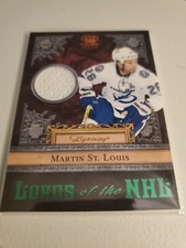 2011-12 PANINI CROWN ROYALE LORDS OF THE NHL GAME JERSEY #19 Martin St-Louis 