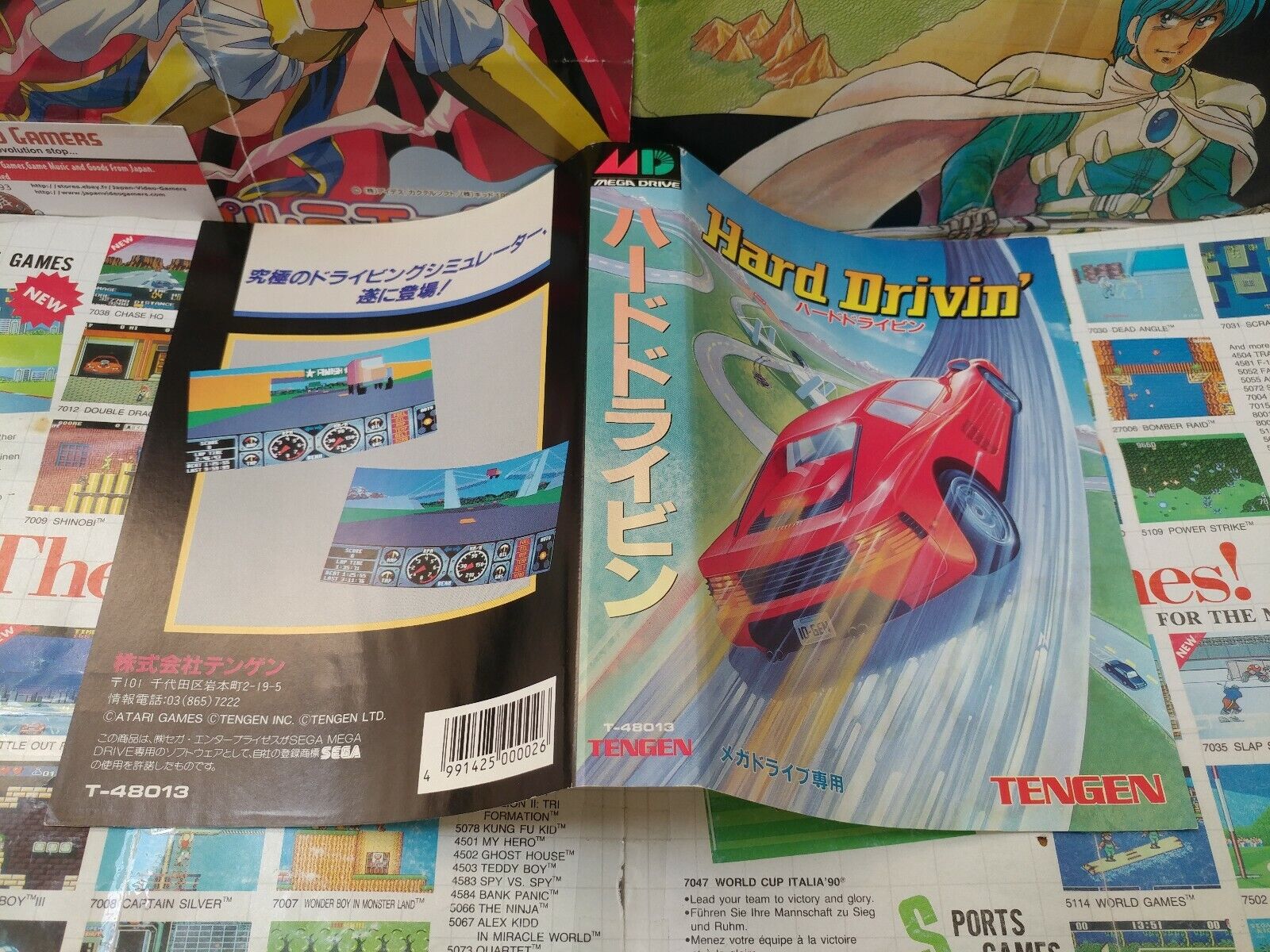 Megadrive MD:Hard Drivin [TOP TENGEN & JAQUETTE SEULE] Jap