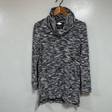 Caslon Women s Sweater Tunic Length sz S Marled Cowl Neck F33