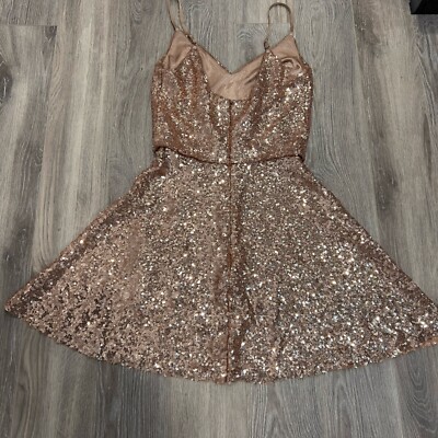 revelry rose gold sequin dress Camilla Geo Sequin Dress | Made To Order Rose Gold