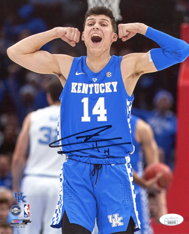 JAMES SPENCE AUTHENTICATION (JSA) Tyler Herro Autographed Kentucky 8x10 Photo (JSA)