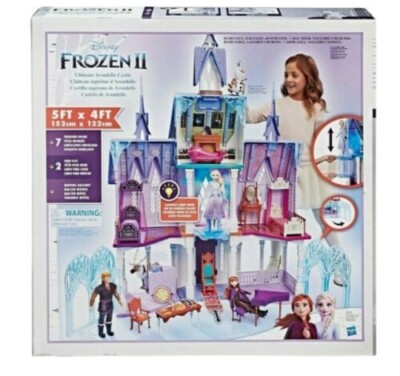 FROZEN ULTIMATE ARENDELLE CASTLE 5X4 FEET WITH LIGHTS AND MOVING BALCONY  NEW