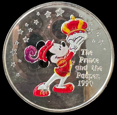 Disney 75 Years with Mickey Colorized 6 - 1 oz .999 Silver Coin
