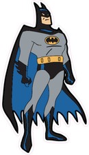 Batman Standing Vinyl Bumper Sticker Window Decal Multiple Sizes