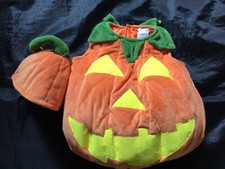 POTTERY BARN KIDS GLOW IN THE DARK PUMPKIN HALLOWEEN COSTUME 3T NEW NO TAG