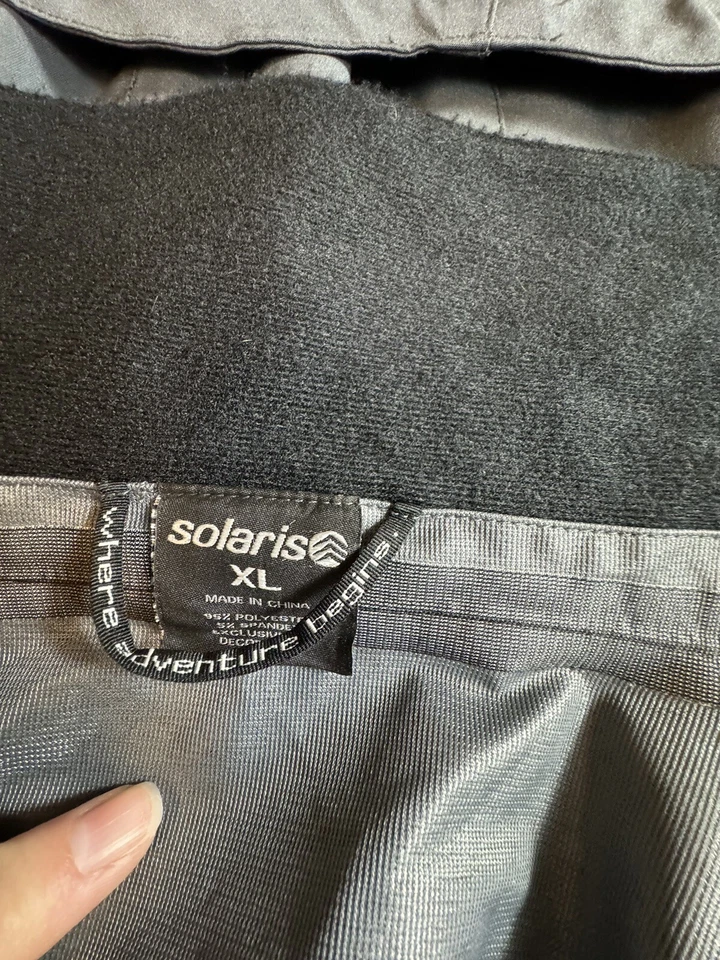 Solaris Solaris Solatshell Chaqueta Abrigo Para Hombre XL Cremallera Capucha Ventilación Gris ¡Calidad Usada en Excelente Condición!! Foto 2 de 4