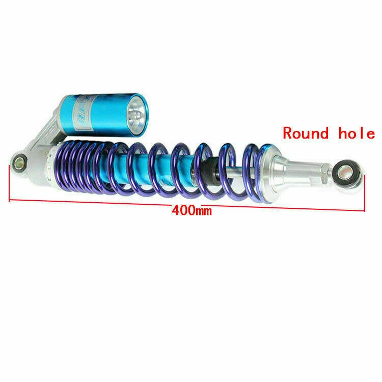 Amortiguadores de aire traseros suspensión universal para moto 400mm 15.7" para Yamaha Foto 3 de 4