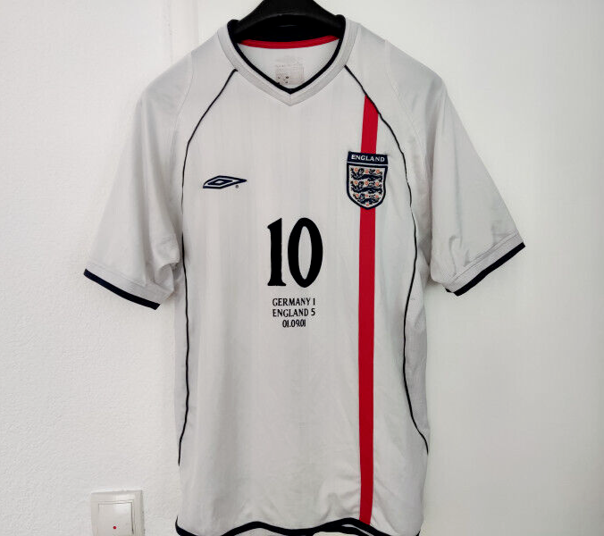 Vintage Rare OWEN #10 England 2001/2002 Away Football Soccer