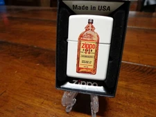 ZIPPO FUEL CAN GLASS BOTTLE WWII ERA DESIGN ZIPPO LIGHTER MINT IN BOX