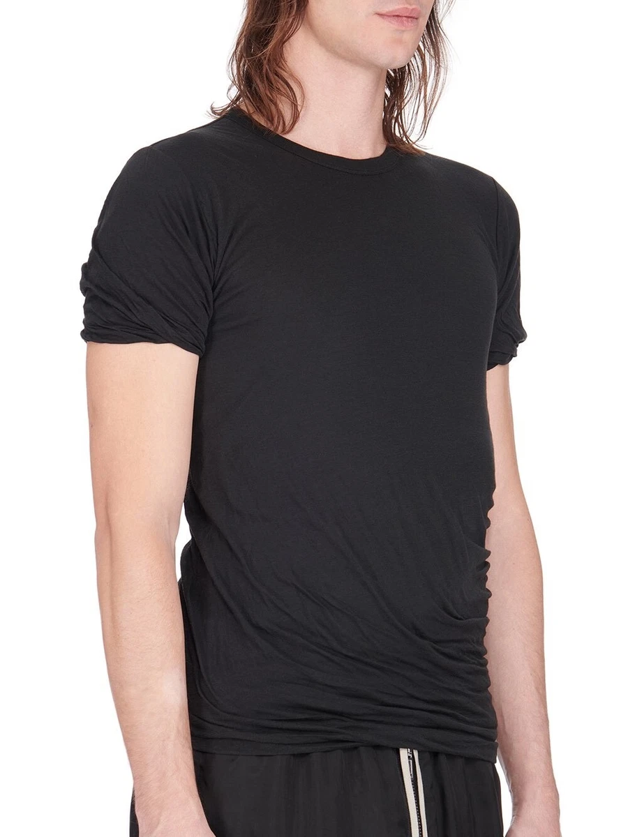 SALE 30% Rick Owens Double Layer Cotton T Shirt SS13 Island RU