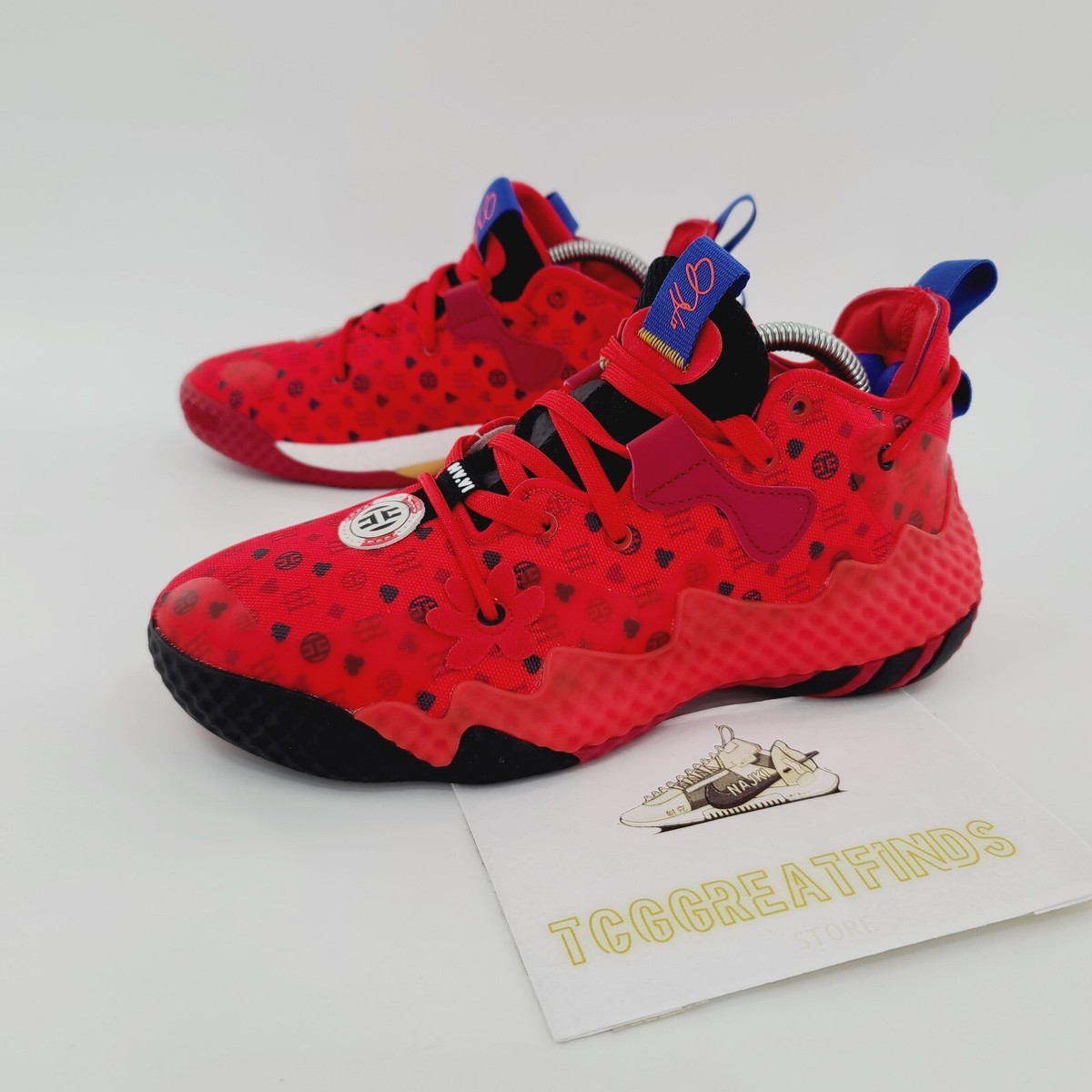 Adidas Harden Vol. 6 \'Vivid Red Monogram\' HQ3884 Basketball size 8 Men 9 Women adidas Harden Vol. 6 Basketball Shoes Vivid Red - HQ3884 main image 2