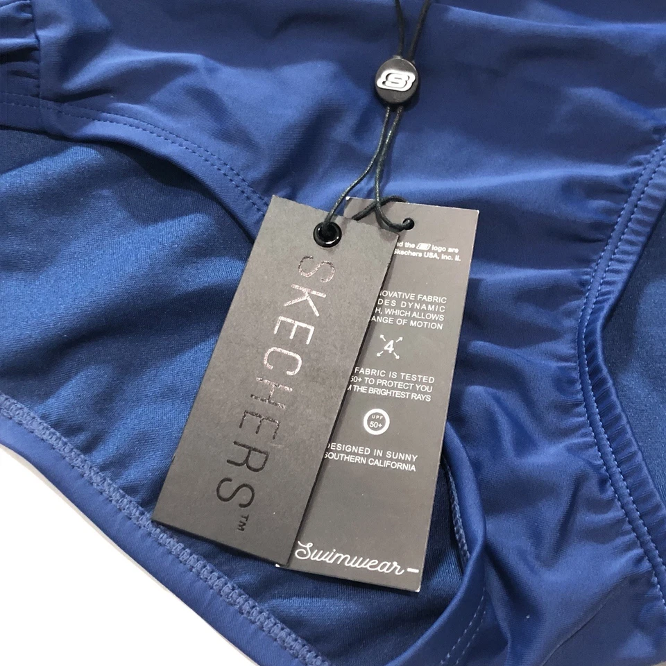 Pantalones de baño Skechers para mujer grandes costeros playa vacaciones azul Foto 2 de 4