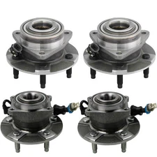 Moog Front & Rear Wheel Bearing and Hub Assemblies Kit For Chevy Saturn Pontiac