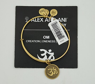 ALEX AND ANI OM Charm Bracelet - Gold Tone